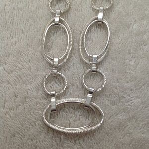 Artisan Made Silver Circle Necklace